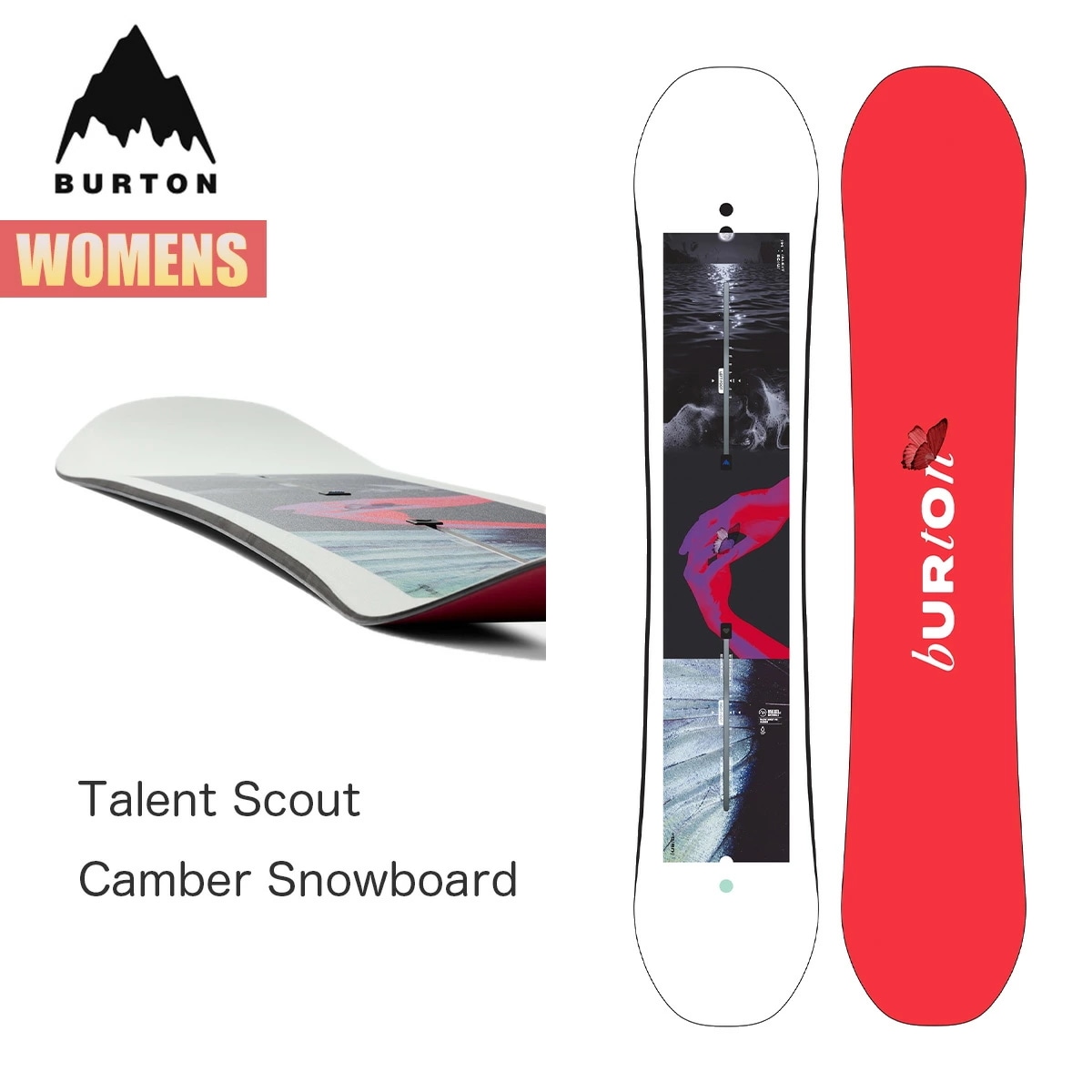スノーボード 板 レディース 24-25タレントスカウト キャンバー W25JP-132181 Womens Talent Scout Camber Snowboard ウィメンズ