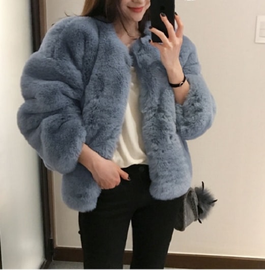 【取寄：納期2週間】ボアジャケット ボアコート レディース もこもこ 暖かい 冬 秋冬新作 ボア ふわふわ アウター 大きいサイズ 体型カバー 長袖 ボアブルゾン 可愛い おしゃれ ボアジャケット