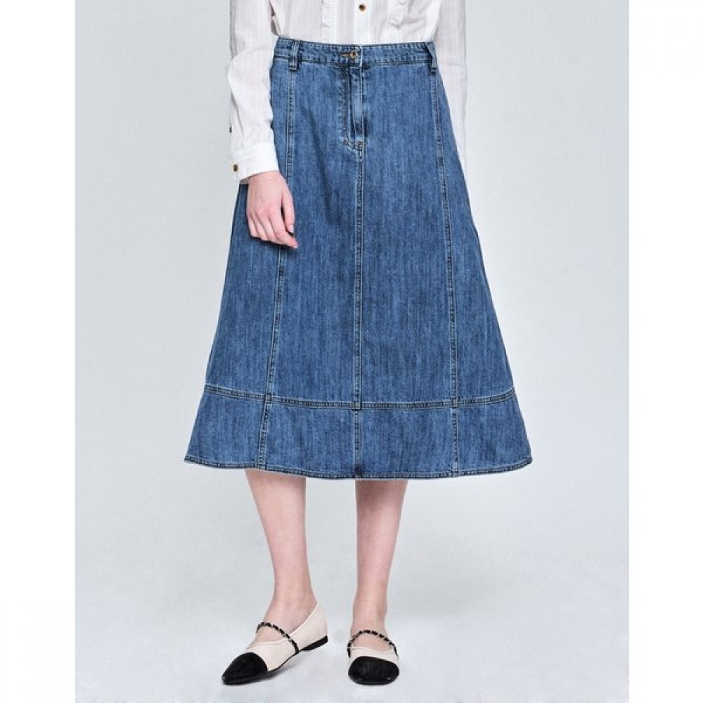 [25SS] デニムスカートブルー HSSK5B482B2