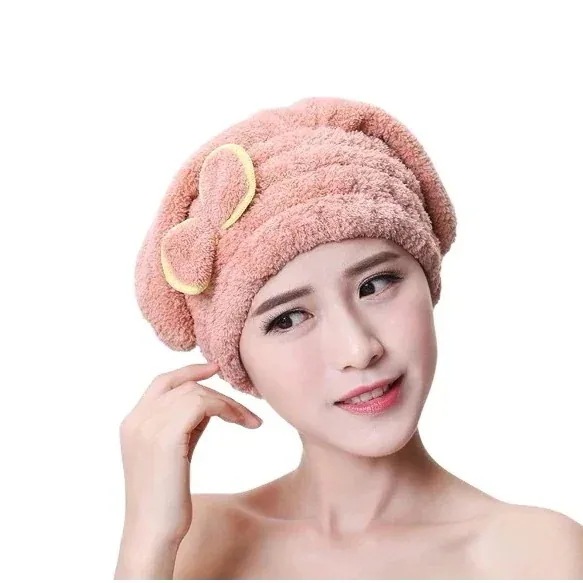 【幸運】ドライヘアタオル レディース 吸水タオル ヘアタオル ヘアキャップ 髪拭き タオル 速乾 速乾 タオルキャップ シャワーキャップ 可愛い