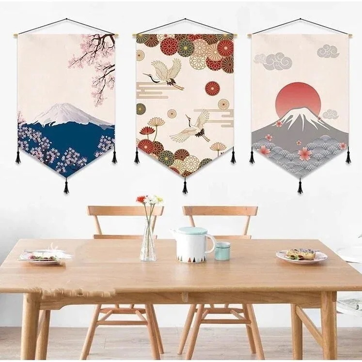 タペストリー 風景画 キャンバスアート 壁飾り 部屋飾り 布ポスター サンイン 自宅 背景 壁紙 部屋 バレエ リモートオフィス ファッション インテリア用品 ガーランド
