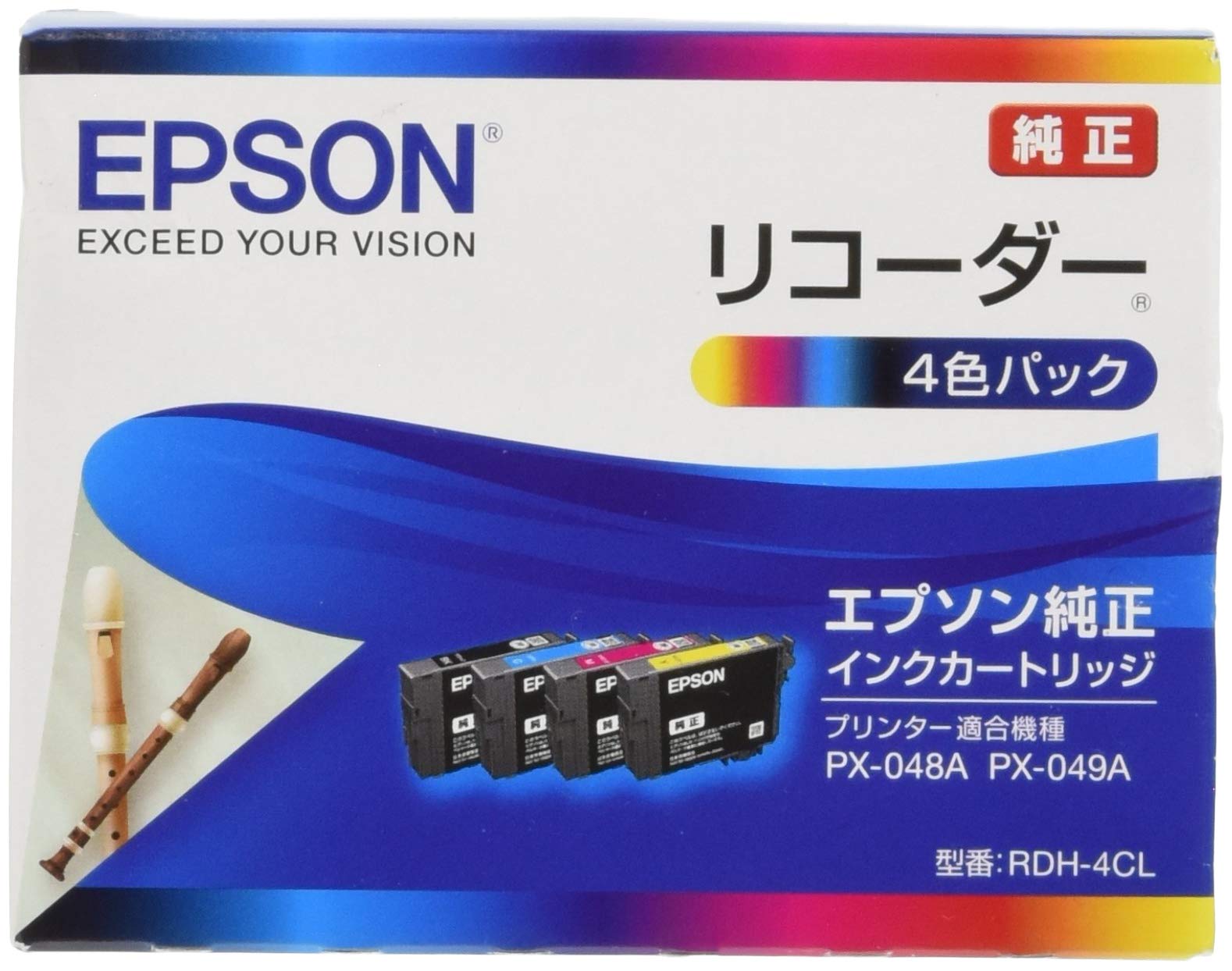 エプソン 純正 インクカート リッジ リコーダー RDH-4CL 4色パック