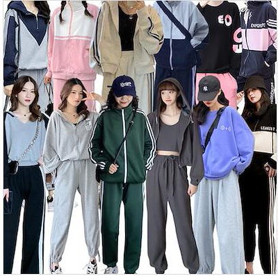 Qoo10] 韓国ファッションセット春夏秋新作ジャージ : レディース服