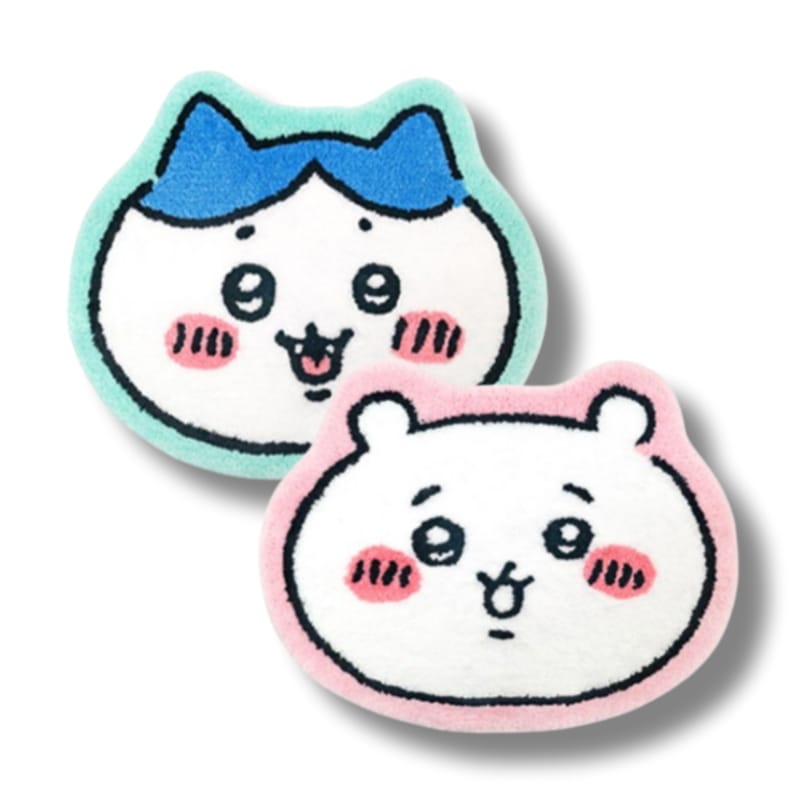 チイカワ 韓国限定 ラグ 足マット チイカワ フェイス ふんわり足マット 2種 (ちいかわ·ハチワレ) 択1 かわいい 玄関マット 公式ライセンス 韓国正規品 4,646円