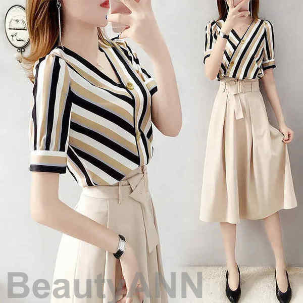 新生活 ブラウス レディース 40代 春夏新作 オシャレブラウス シフォンブラウス プリント Vネックブラウス 上品 半袖トップス 韓国風 大人 通勤 ゆったりシャツ 30代 プレゼント ギフト