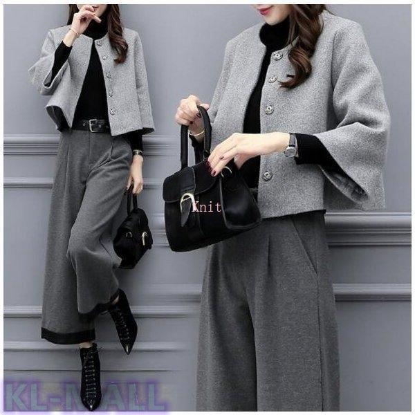 【急速出荷】【セール】パンツスーツガウチョパンツゆったり女子ジャケット通勤入学式卒業式秋冬大人オシャレ30代40代50代