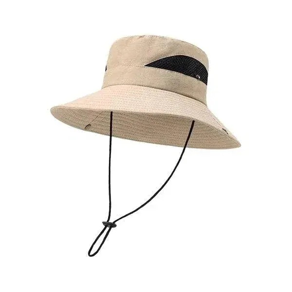 【まとめ買い価格 10セット1配送】サファリハット アウトドアハット メンズ レディース ハット UVカット 帽子 ぼうし 紐付き つば広帽子 つば広ハット 紫外線 日焼け 対策