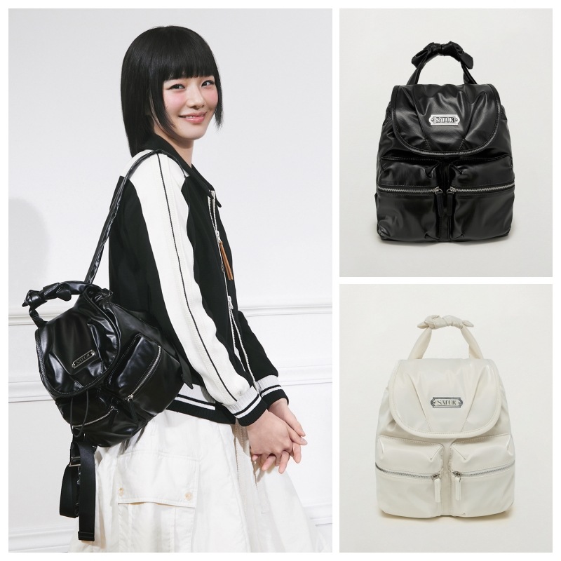 【SATUR】 DRAWSTRING MINI BACKPCK : 2COLORS