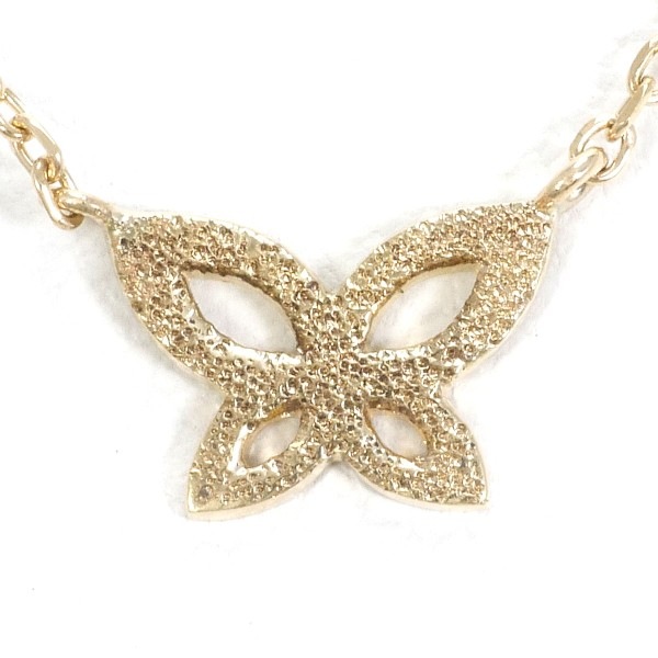 K10 10金 YG イエローゴールド ネックレス 総重量約1.3g 約42cm ジュエリー 中古