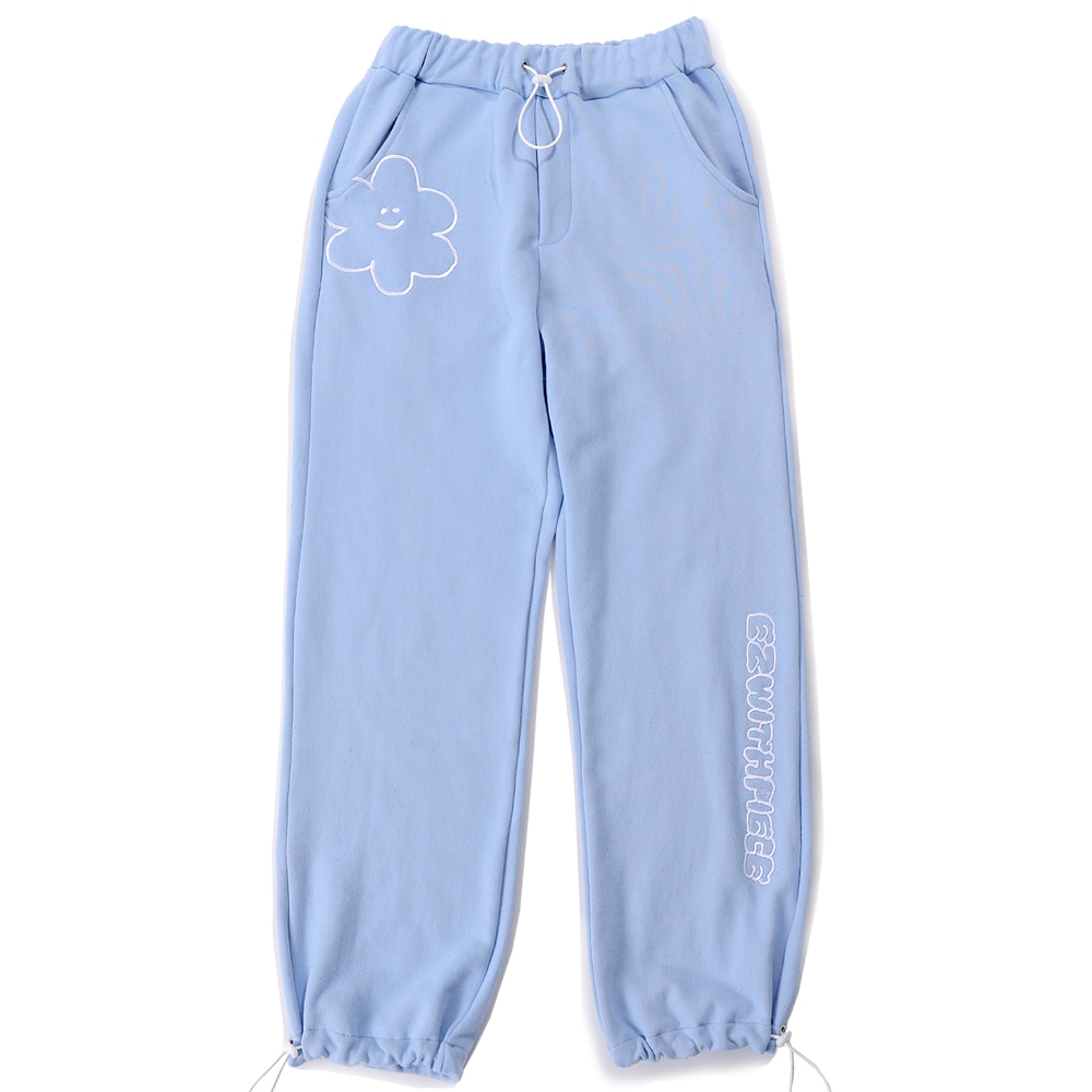 [EZwithPIECE] DAISY SWEAT PANTS (SKY BLUE)