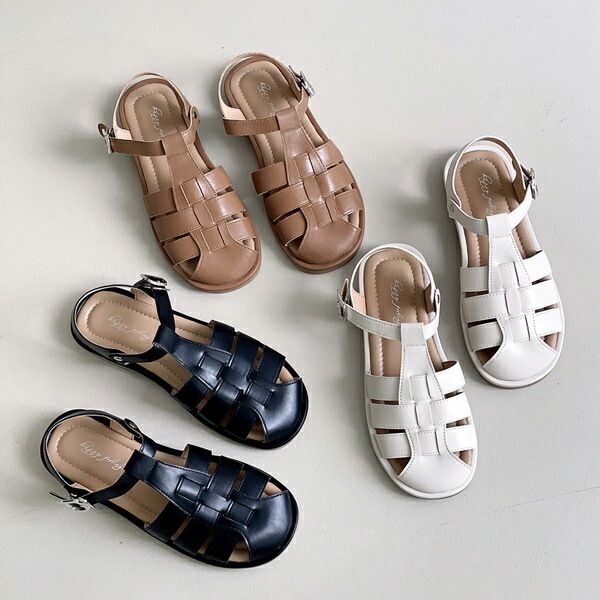 サンダル グルカサンダル グラディエーター アンクルストラップ レディース ぺたんこ 黒 ブラック ベージュ アイボリー 歩きやすい カジュアル 靴 婦人靴 韓国