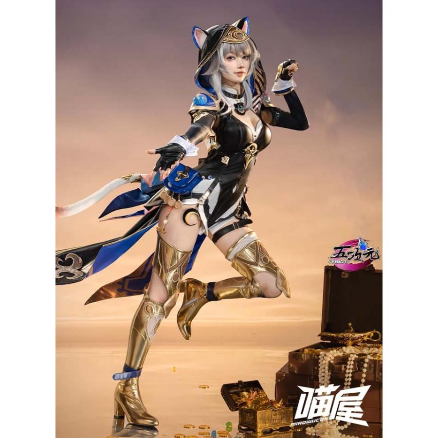 [工場直売　品質保証] 【大人気N0.1】　崩壊スターレイル　コスプレ　サフェル　衣装　ins大人気 ウィッグ　靴　髙!品!質