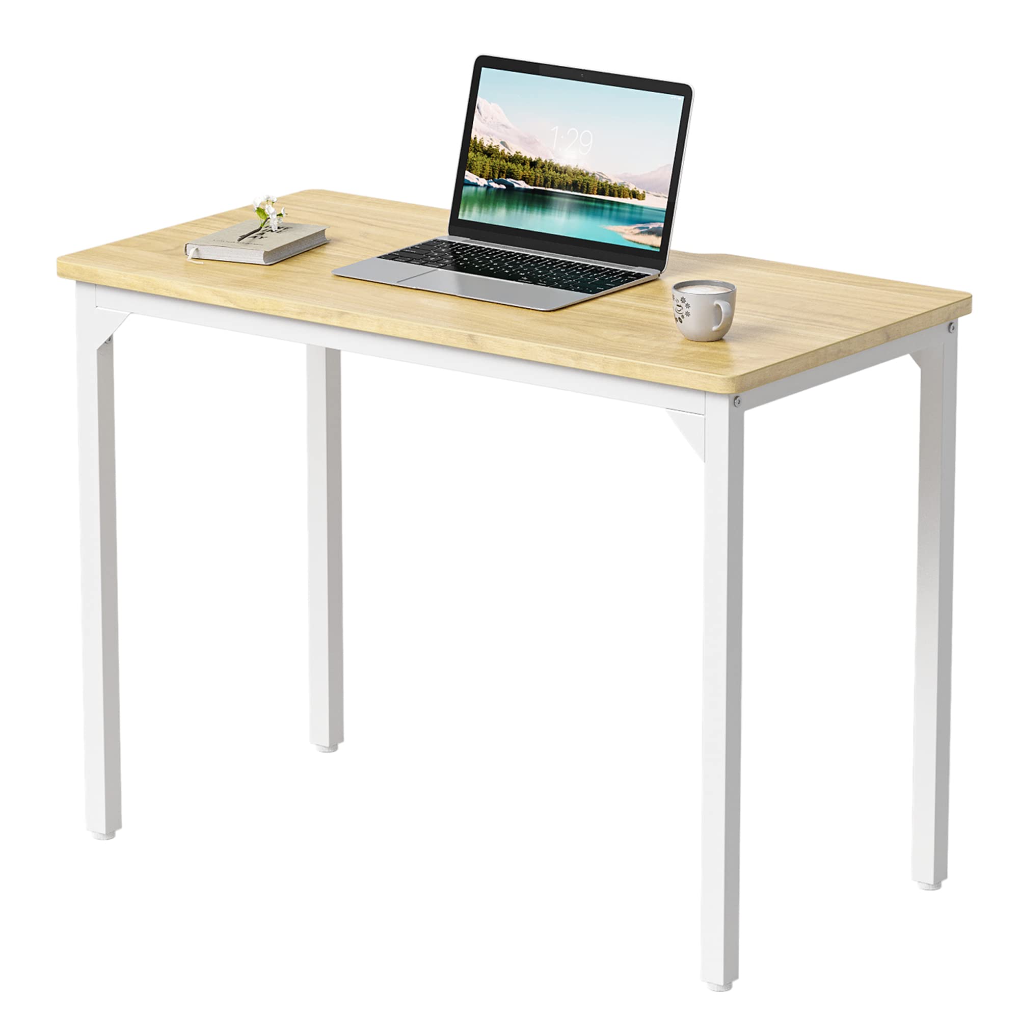 デスク 勉強机 組み立て簡単 頑丈 パソコンデスク 机pcデスク 一人暮らし 子供用 幅60cm*奥行き40cm ナチュラル 80961