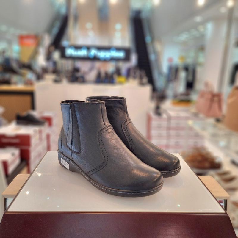 女性の足にやさしいコンフォートカジュアルファーアンクルブーツ3fj603-F_CA