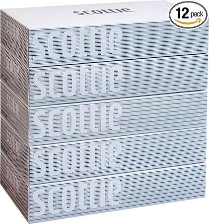 【ケース販売】 スコッティ ティシュー 400枚(200組) 5箱 ホワイトパッケー