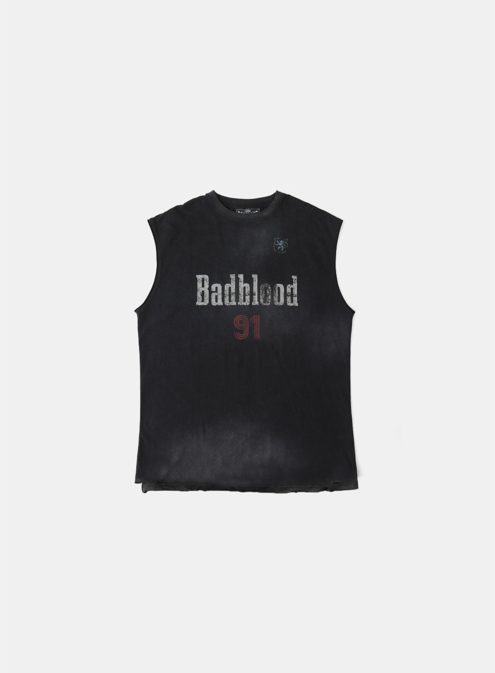 【BADBLOOD】[UNISEX] SUN FADED 2 CUT OFF TEE : BLACK 8,428円