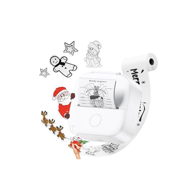 Phomemo T02 サーマルプリンター タースマホ対応 モバイルプリンター ポータブル型 ミニ感熱 コンパクト フォトプリンター Bluetooth接続 手帳 写真/リスト/付箋/ワード/ウェブラ