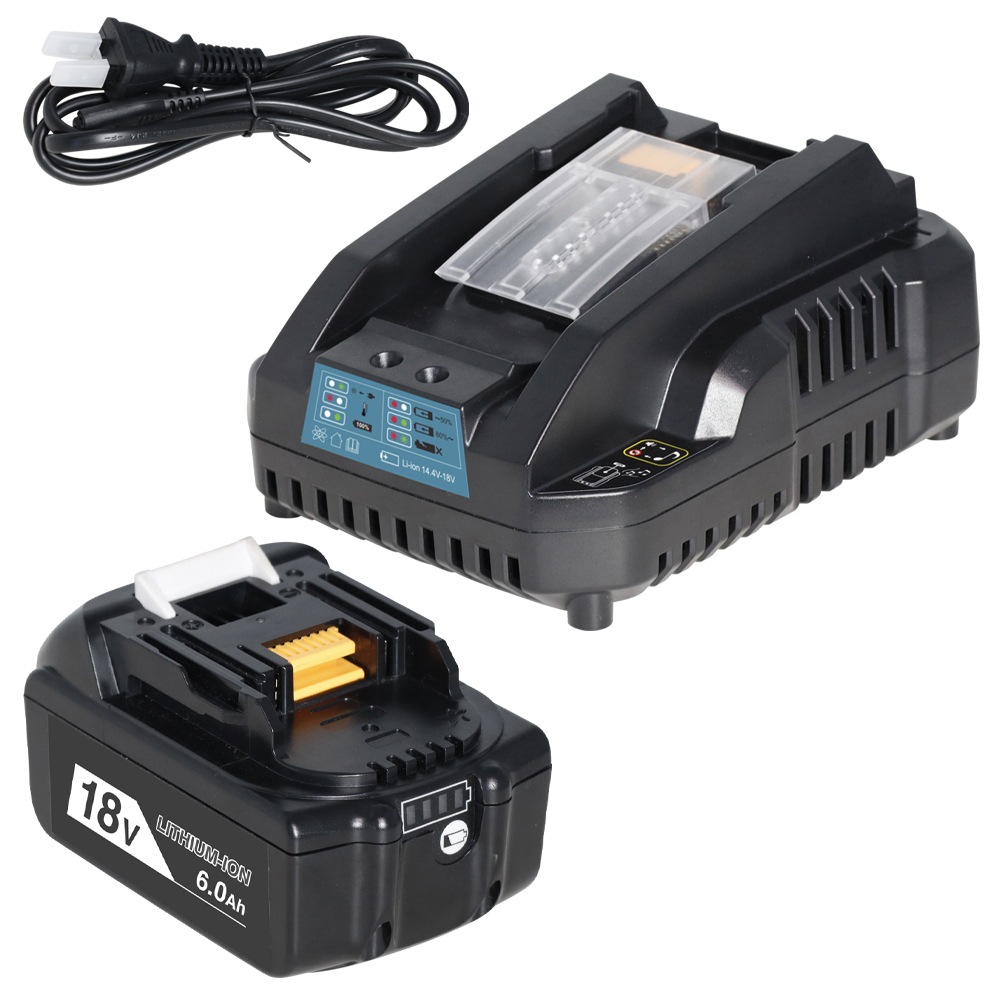 マキタ 18V バッテリー 互換 BL1860B 実容量6000mAh 通常出力 50A リチウムイオンバッテリー 大容量 LED残量表示 ###### 7,208円