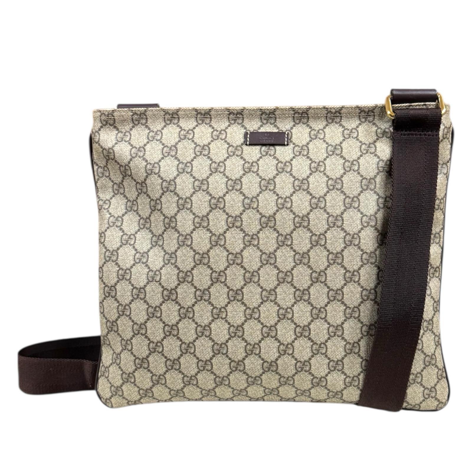 グッチ ＧＧスプリーム ショルダーバッグ GGスプリームキャンバス 201446 ベージュ GUCCI 中古 美品