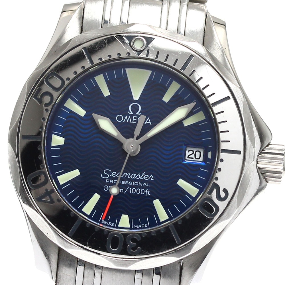 オメガ OMEGA 2283.80 シーマスター300ｍ デイト クォーツ レディース _870617【中古】