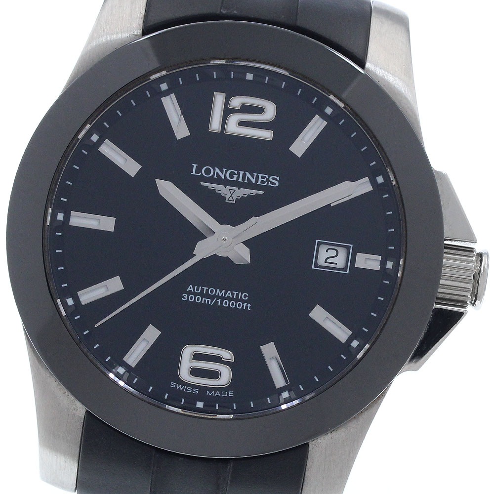 ロンジン LONGINES L3.657.4 コンクエスト デイト 自動巻き メンズ _957545【中古】
