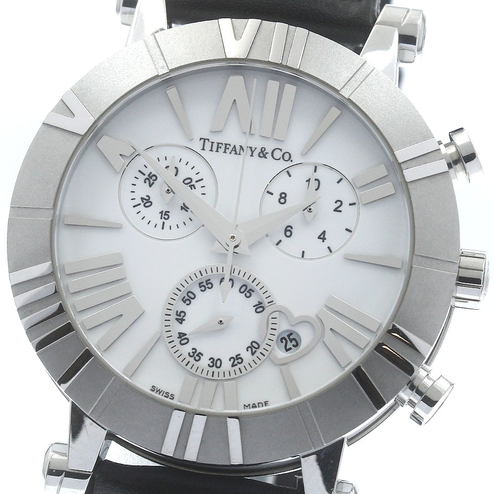 ティファニー TIFFANY&Co. Z1301.32.11A20A71A アトラス クロノグラフ デイト クォーツ レディース _886418【中古】