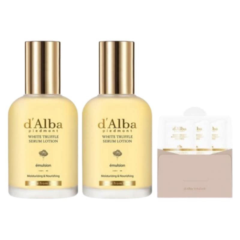 ホワイトトリュフモイスチャーライジングセラムローション 100ml x 2p +セラムクレンザー 3ml x 3pセット, 1個