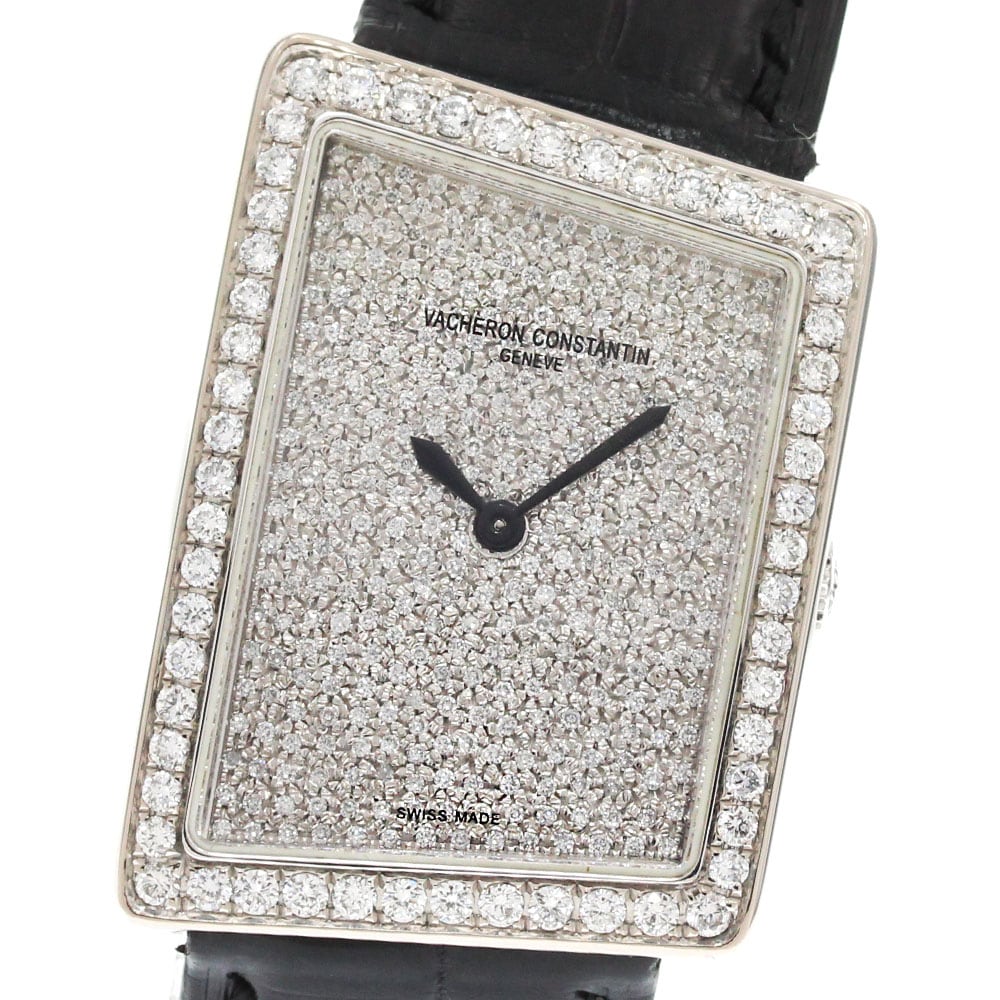 ヴァシュロン・コンスタンタン VACHERON CONSTANTIN 37010/000G-8835 アシメトリカル1972 K18WG アフターダイヤ 手巻き メンズ_816539【中古】