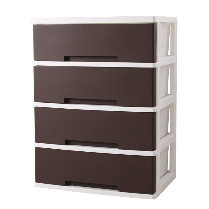 グリーンパル ニューライフワイドチェスト 4段 ブラウン I-4976131812248