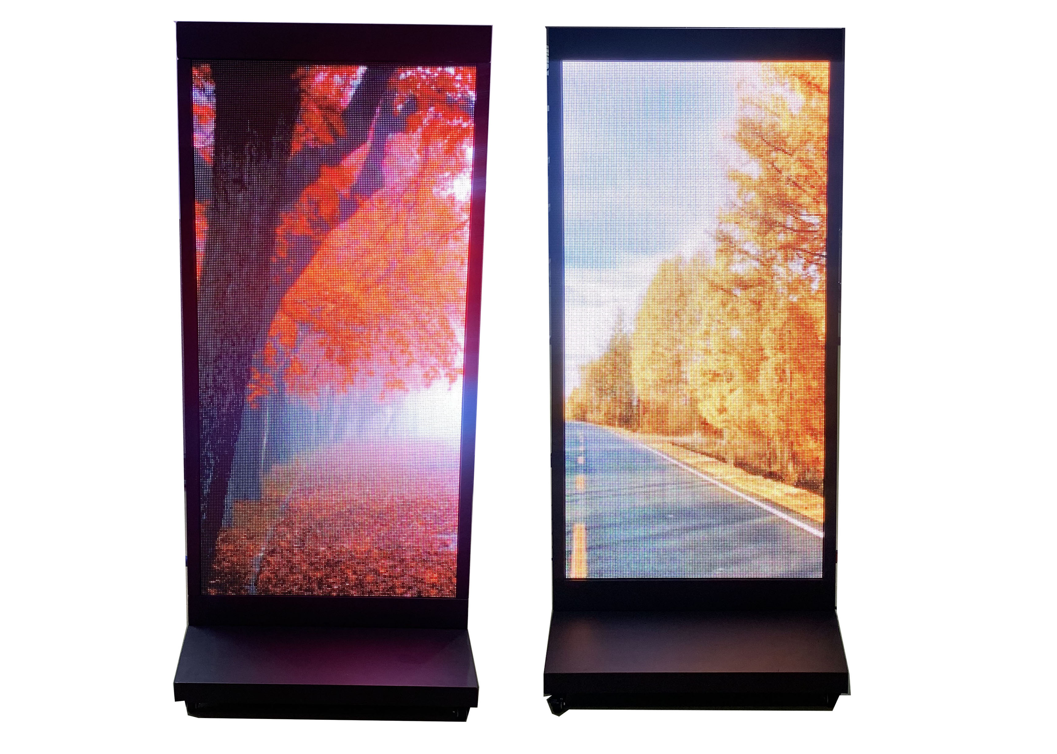 P4 LEDスタンド両面電光掲示板　1340x580x200mm　LED 立て看板 LEDボード LED表示機 LED店舗看板