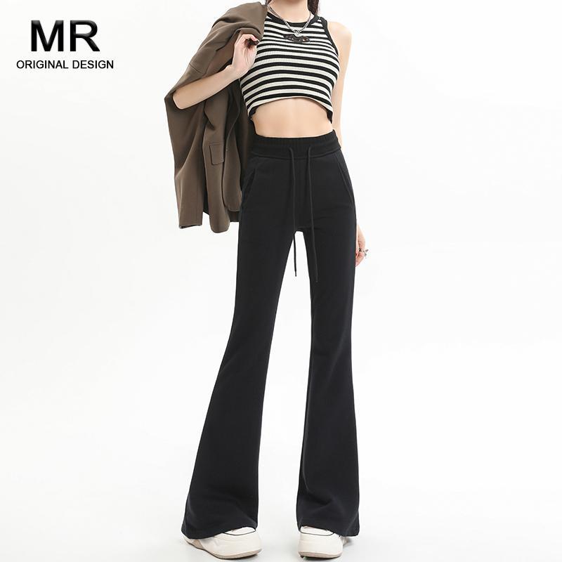 パンツ レディース ボトムス ズボン アメリカン ハイウエスト マイクロ フレア 女性用 冬 ベルベット スポーツ カジュアル スウェットパンツ 小柄方 ドレープ性 ベルボトム