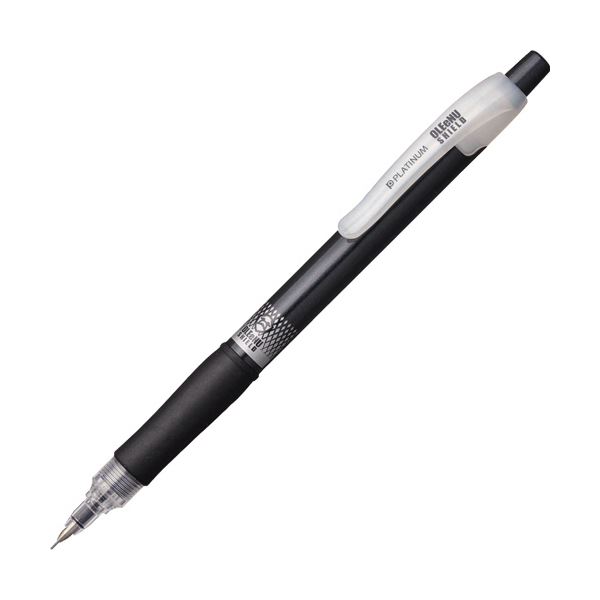 (まとめ) プラチナ オ・レーヌ シールドシャープペンシル 0.5mm （軸色 メタリックブラック） MOLS-200#1 1本 (×50セット)