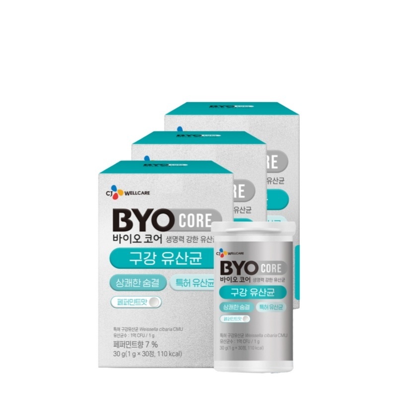 CJバイオコア口腔乳酸菌30錠30カプセル3個