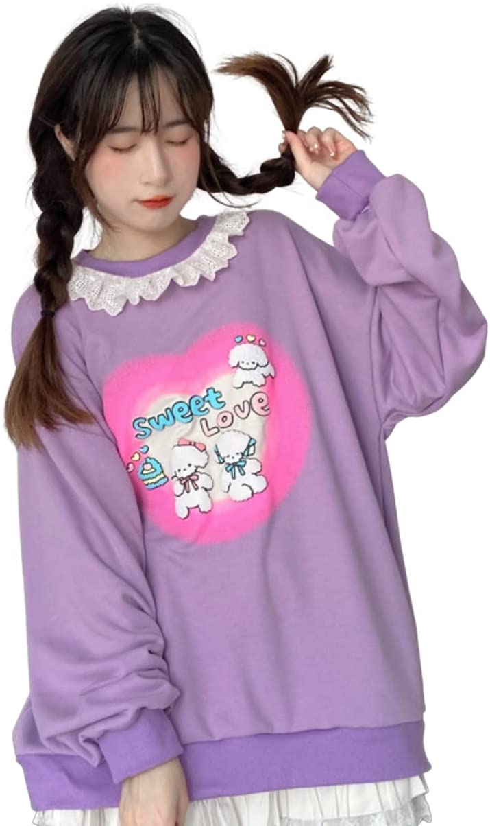 Lady Lazyロリータ トレーナースウェットぶかぶか 大きいサイズレトロ 衣装 撮影 甘ロリ 姫