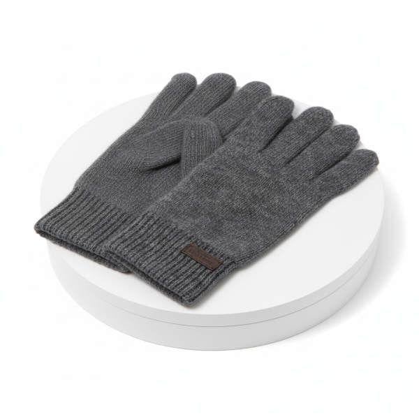 BARBOUR 生産 Carlton Gloves - Grey MGL0065 GY31 カールトン ニット手袋 817010