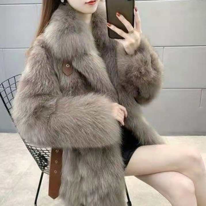 ファーコート レディース 保温加厚 エレガントセレブ風 高級な質感 2025年新作 フワフワコート ミディアム丈