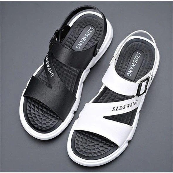 サンダルメンズ本革サンダルサボサンダルビーチサンダルスポーツサンダルスリッパ軽量疲れにくい滑らない痛くない白ホワイト