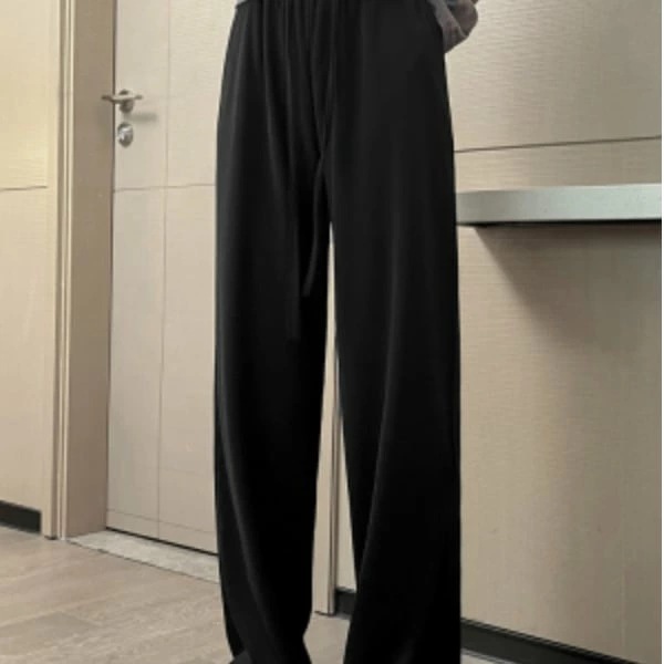 ボトムス ボトム おすすめ おしゃれ お洒落 安い プチプラ パンツ ワイド パンツ ハイ ウエスト 太め ぶかぶか ポリエステル ウエスト ゴム 動きやすい 韓国 流行り