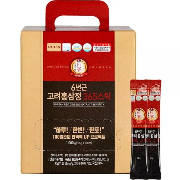 ジョンウォンサム 6年根 高麗紅参精 365 スティック 정원삼 6년근 고려홍삼정 365 스틱