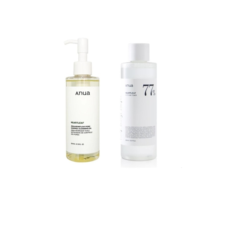 ドクダミポアコントロールクレンジングオイル, 200ml+ドクダミ77%スージングトナー, 250ml