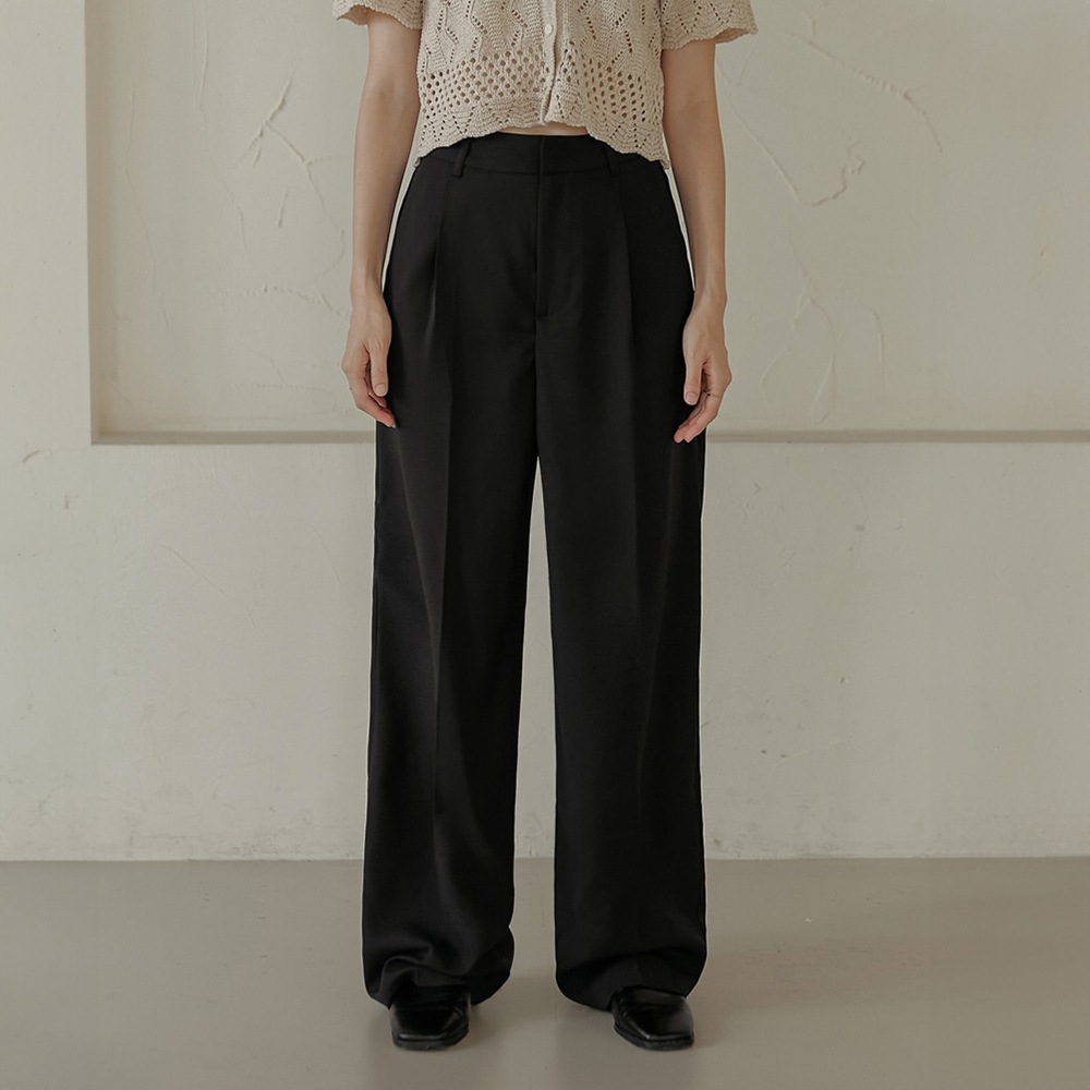 エイムブルピンタックワイドスラックス