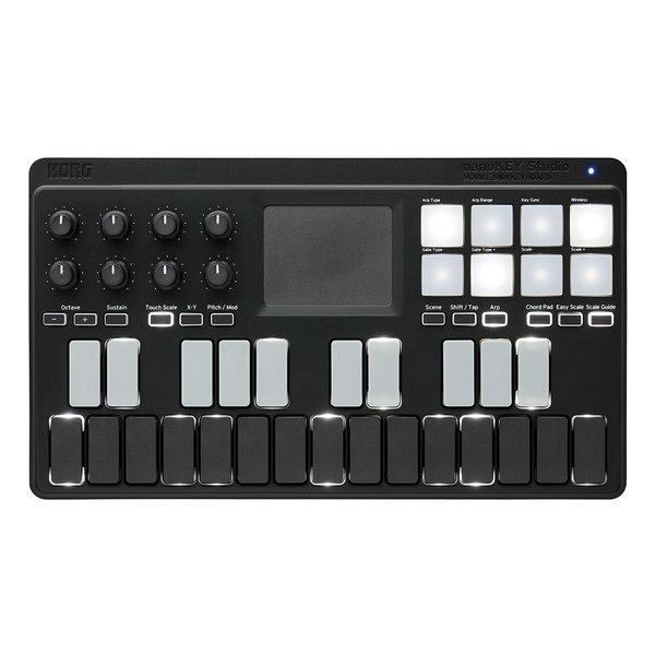 NANOKEY-ST-モバイルMIDIキーボード USB/ワイヤレス オールインワン NANOKEY-STUDIO