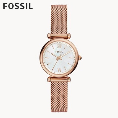 フォッシル FOSSIL 腕時計 CARLIE MINI 三針 ローズゴールドトーン ステンレススチールウォッチ ES4433 レディース アナログ 正規品