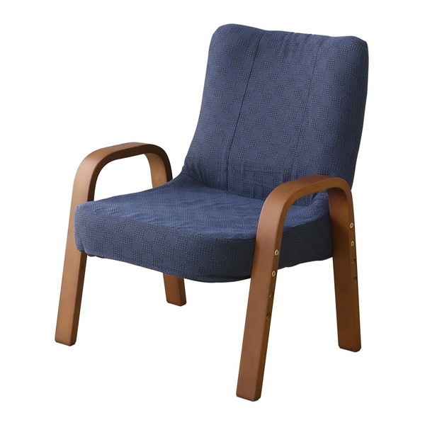 ホームテイスト SKZ 小柄な方にもぴったり! 腰掛高座椅子 棗 ブルー メーカー直送