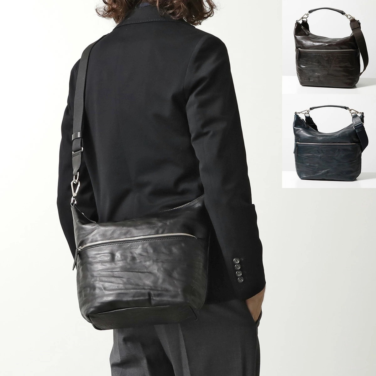 DANIEL&BOB ダニエルアンドボブ ショルダーバッグ U 534 25 2336 メンズ レザー ハンドバッグ クロスボディ ロゴ 鞄 カラー3色