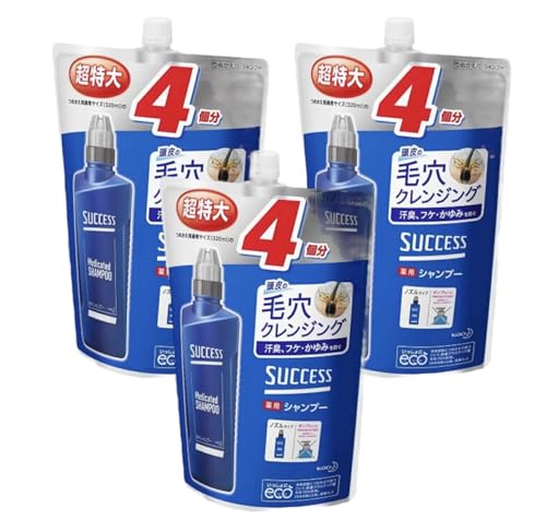 サクセス薬用シャンプー 詰め替え用 1280mL3個 [並行輸入品]