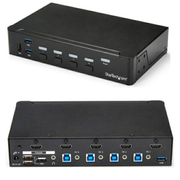 StarTech.com [SV431HDU3A2] 4ポートHDMI KVMスイッチ(1080p)