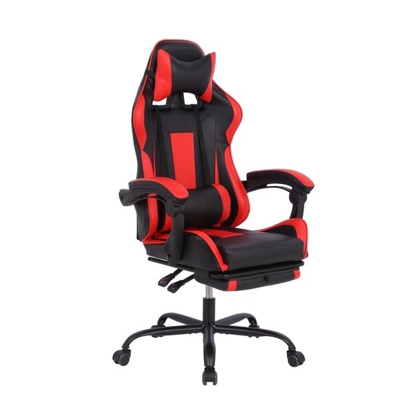 フルフラットバケットレーシングチェア レッド（RD）