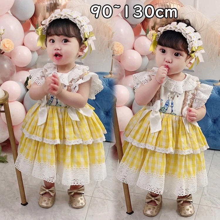 ベビー服 ドレス 赤ちゃん プリンセス 女児 コスプレ 子供ドレス クリスマス 仮装 子供 イエロー リボン 女の子 クリスマス衣装 子供 かわいい 誕生日 プレゼント クリスマス 衣装 コスチューム