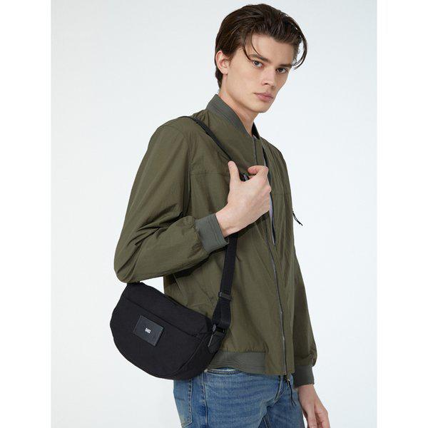 [24SS] [クリアランス] [定番商品] ブラック 無地 コットン クロスバッグ WBBA4E762BK